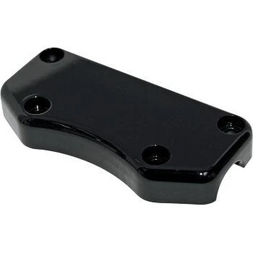 Drag Specialties Black Buffalo Smooth Top Clamp for Harley & Custom Use