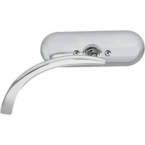 Arlen Ness 13-407 Chrome Micro-Mirror Mini Oval Right Side Sold Each
