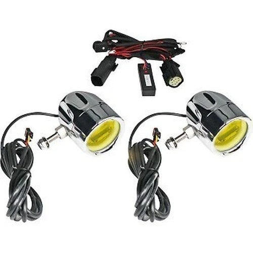 Custom Dynamics PB-FOG-BCM-YC Chrome w/ Yellow Lens ProBEAM LED Halo Fog Lights