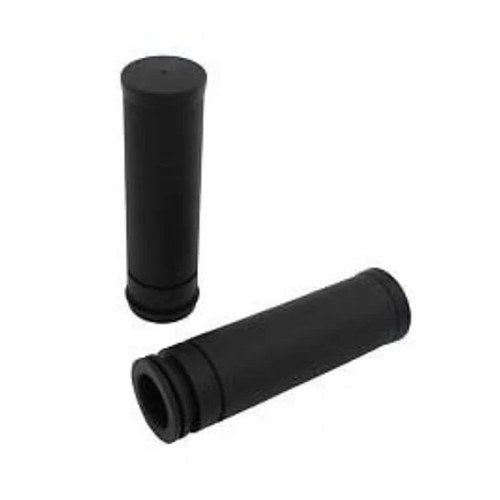 Black Rubber Replica Style Hand Grips fr Harley Touring Electra Street Glide 08+