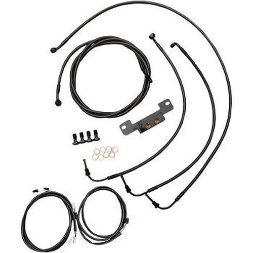 LA Choppers LA-8055KT3-16M Midnight Black Cable Kit for 15-17" Ape Hangers