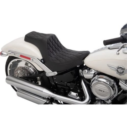 Drag Specialties Predator Iii Diamond Stitch Black Seat for Harley Fat Boy 18-22