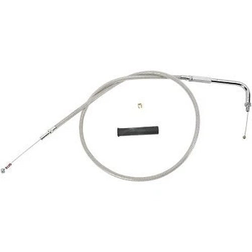 Drag Specialties 0651-0127 Stainless Braided Idle Cable 44" for 90-95 Big Twin