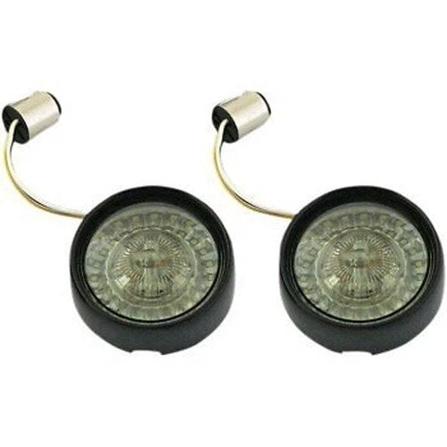 Custom Dynamics Black Smoke ProBEAM Ringz Bullet Bezel LED Turn Signal 1157 US