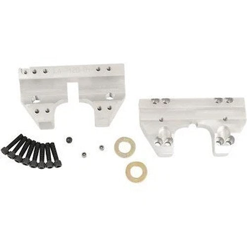 LA Choppers LA-7415-04 Raw Top Clamp Set for 1" Handlebars