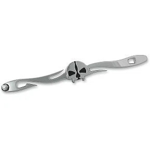 Drag Specialties 1601-0491 Chrome Split Skull Shift Linkage for 17-22 Touring