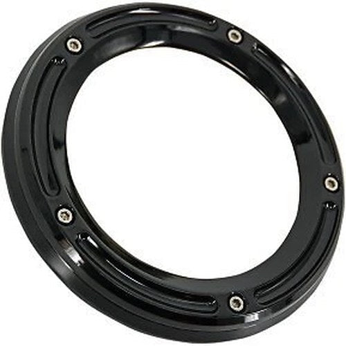Trask TM-0040BK Gloss Black Assault Derby Cover for Harley Twin Cam