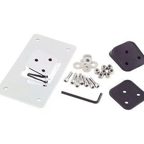 Biker's Choice 490002 Chrome Laydown Tilt License Plate Frame Mount for Harley