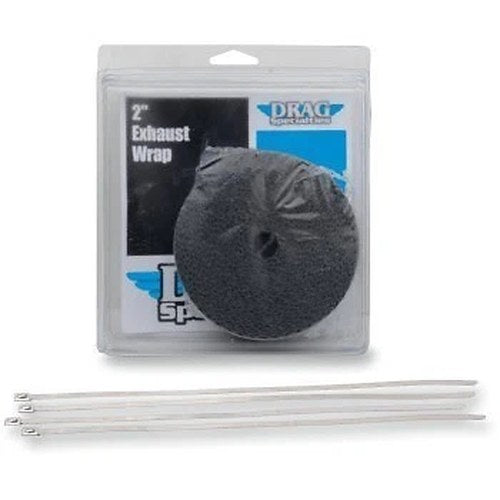 Drag Specialties 1861-0669 Black 2" x 25' Exhaust Heat Wrap for Motorcycles