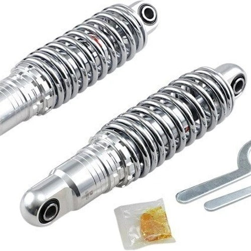 Drag Specialties 1310-1669 Heavy Duty Chrome 11" Shocks Adjustable Height
