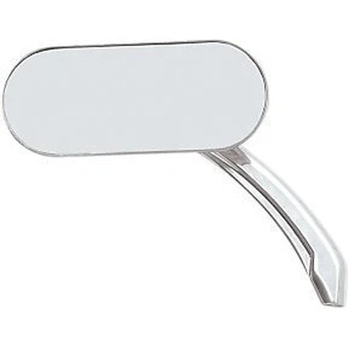Drag Specialties 1901-0026 Chrome Oval Mirror (SOLD Each) fits Left or Right