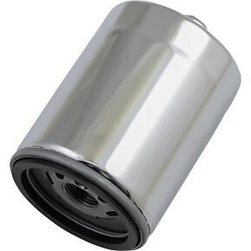 Drag Specialties 0712-0642 Chrome Spin-On Oil Filter with Nut for M8