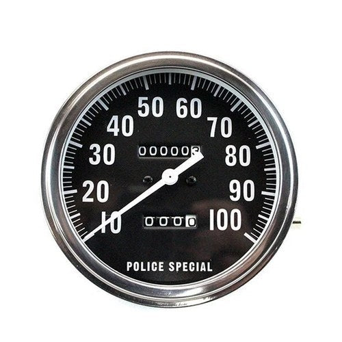 V-Twin 39-0294 Replica Police 1:1 Speedometer