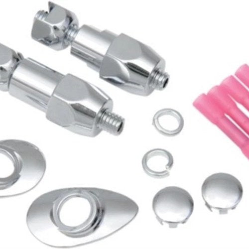 Drag Specialties 2020-0410 Chrome Rear Turn Signal Relocation Kit 03-17 Softail