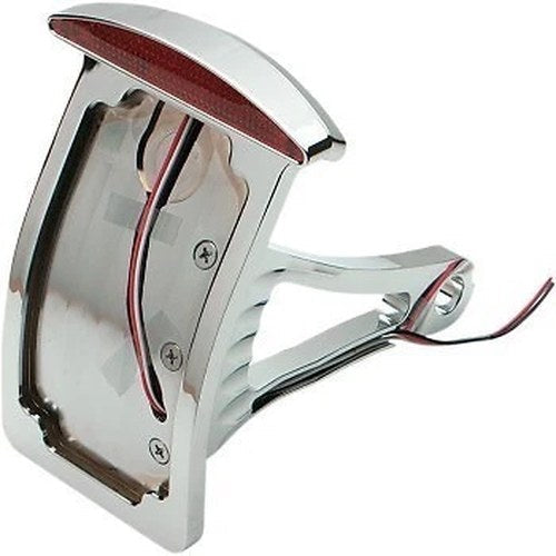 Axle Side Mount Half-Moon LED Taillight and License Plate Mount