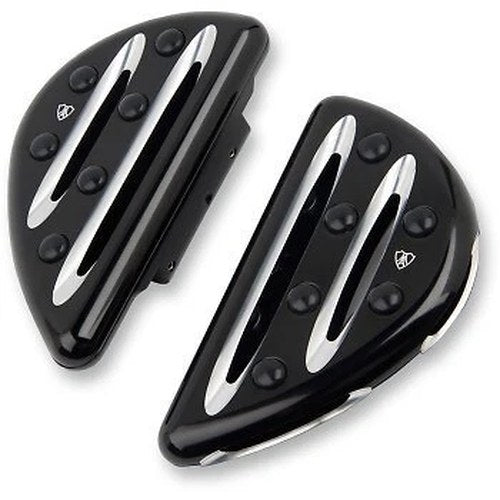 Arlen Ness 06-867 Black Deep Cut Passenger Floorboards for Harley Touring 86-24