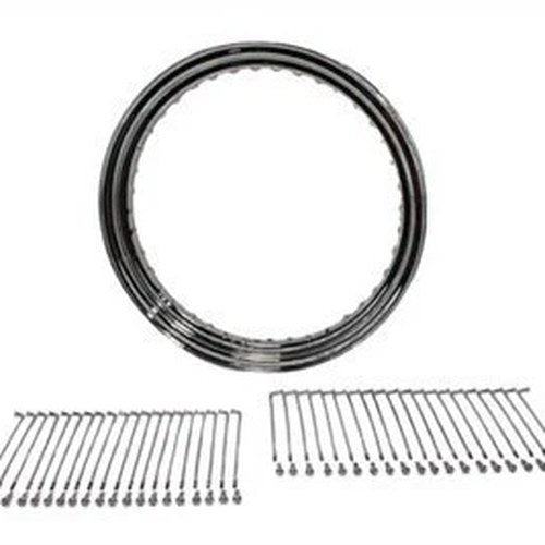 V-Twin 52-0301 19" X 2.50" Wheel Rim and Spoke Kit Chrome