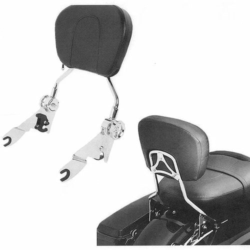 V-Twin 50-0024 Chrome Sissy Bar and Rack