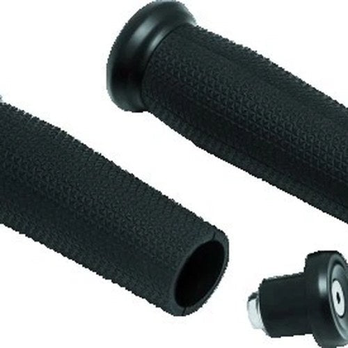 Kuryakyn 5947 Black Thresher Handlebar Grips for Metric Motorcycles