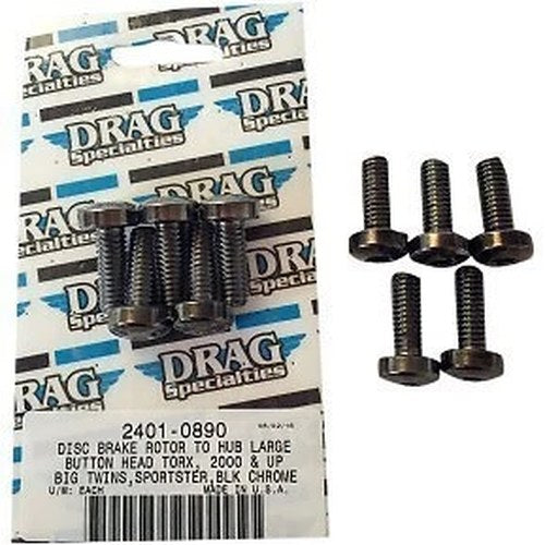 Drag Specialties 2401-0890 Disc Brake Hub Mounting Kit- Front - Black