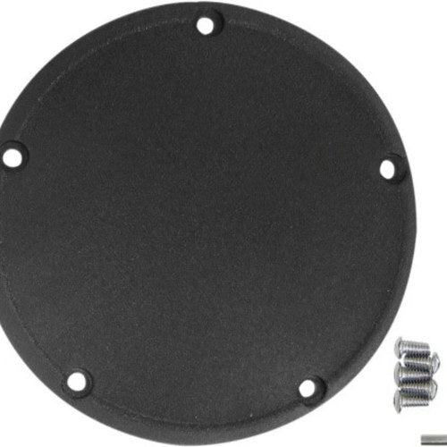 Drag Specialties 1107-0362 Wrinkle Black Clutch Derby Cover for Harley Twin Cam