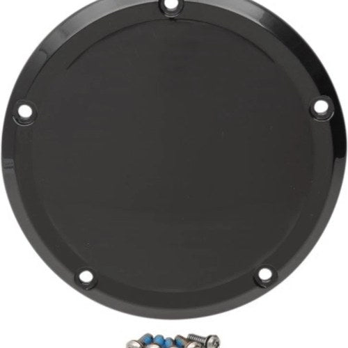 Drag Specialties 1107-0556 Gloss Black Derby Cover for Harley Touring 16-23