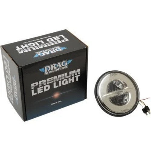Drag Specialties 2001-1542 Chrome 7" Reflector Style LED Headlamp Only