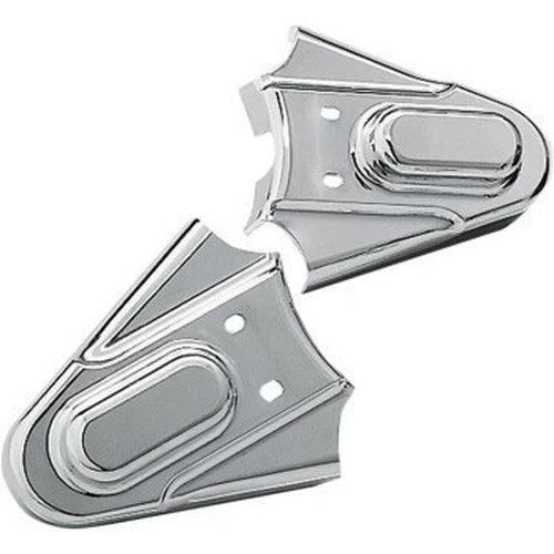 Kuryakyn 8200 Chrome Phantom Axle Covers for 86-05 Fxst & 86-07 Flst