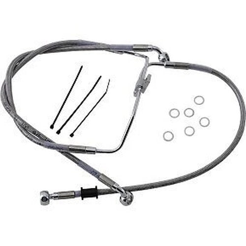 Drag Specialties 1741-2900 Stainless Steel Brake Line Kit- Front (Lower/Upper)