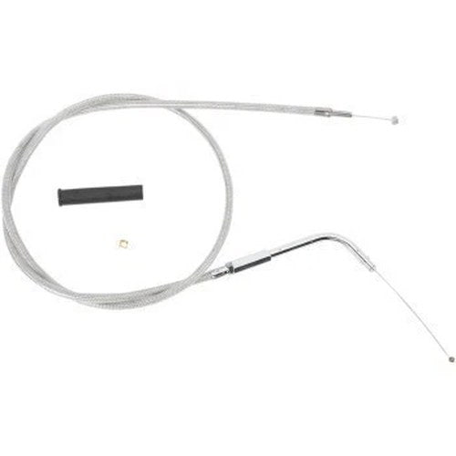 Drag Specialties 0651-0103 Stainless Braided Idle Cable 33"