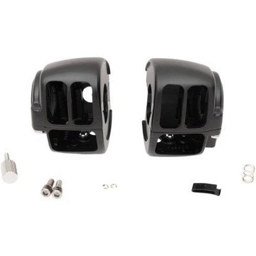 Matte Black Switch Housing Kit 96-07 Flhr Road King without Cruise