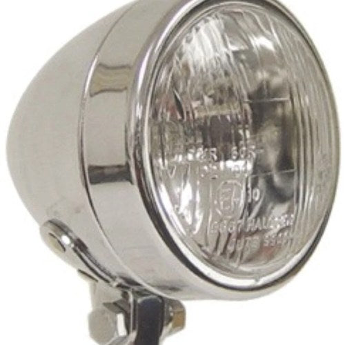 Chrome 3-1/2" Headlight for Bottom Mount Custom Application