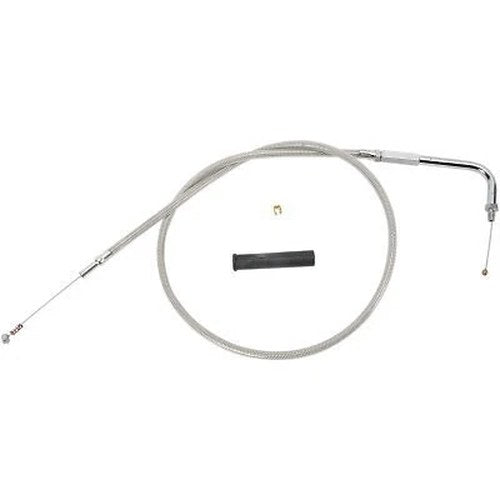 Drag Specialties 0651-0242 Stainless Braided Idle Cable 81-89 Harley