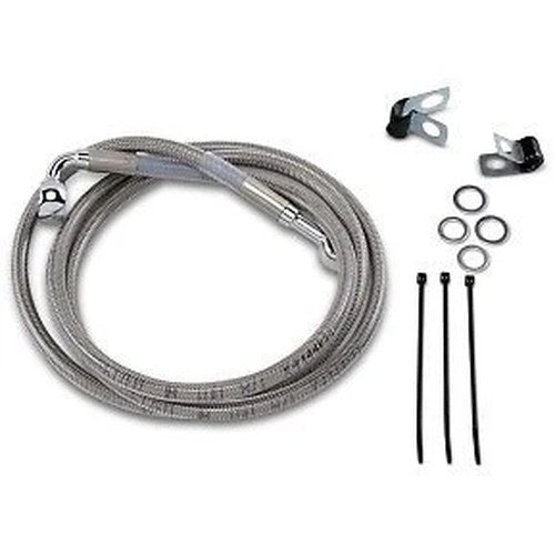 Drag Specialties 1741-2658 +4" Extended Length Stainless Steel Brake Line Kit