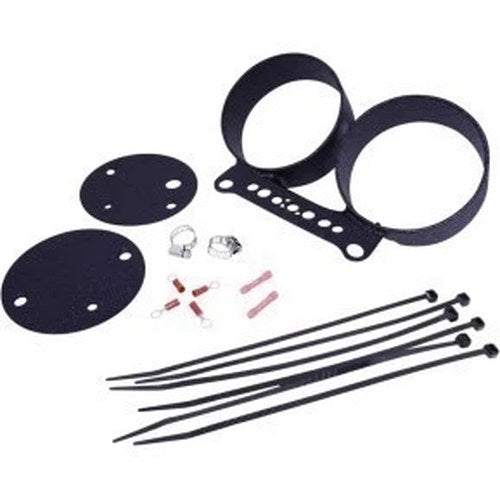Drag Specialties 2210-0545 Wrinkle Black Dual Gauge Bracket