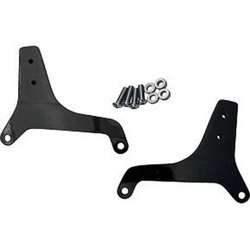Drag Specialties 1504-0129 Sissy Bar Side Plates- Black
