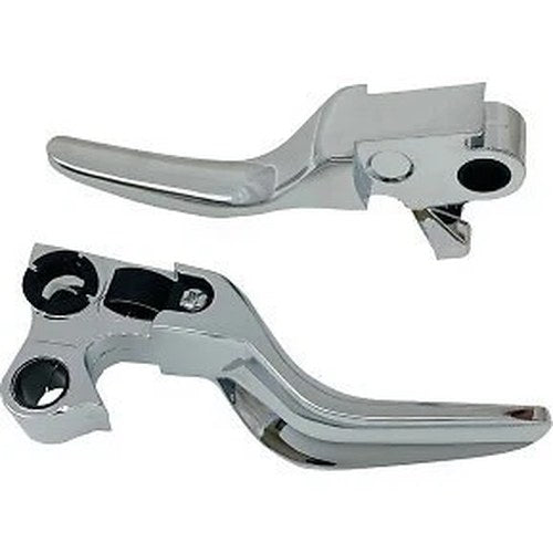 Drag Specialties 0610-2302 Chrome Short Lever Set