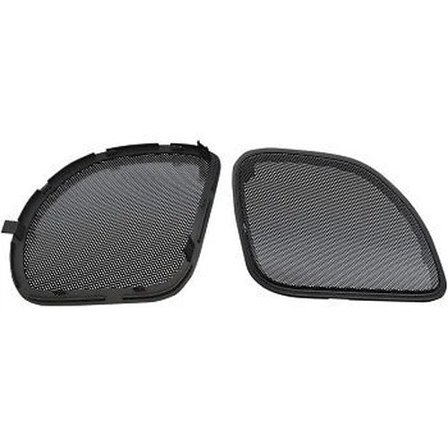 Hogtunes RG RM Grill Black Trim Front Speaker Grilles for Road Glide 15-23
