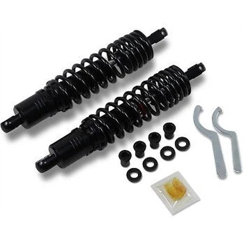 Heavy Duty Black 12" Premium Ride-Height Adjustable Shocks for Sportster 86-03