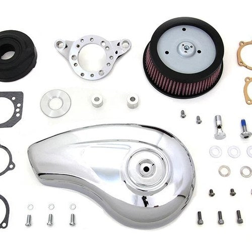 V-Twin 34-1854 Chrome Wyatt Gatling Air Cleaner Assembly for Sportster 91-06