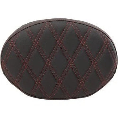 Drag Specialties 0822-0430 Red Double Diamond Stitch Backrest Pad