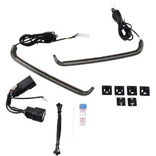 CD Smoke Non-Sequential Low-Profile Bagz LED Lights for 09-13 Cvo FLHX/FLTR
