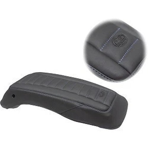 Mustang 77640SB Black/Blue Saddlebag Lid Covers for 14-22 Touring
