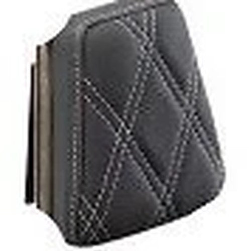 Drag Specialties 0822-0450 Sissy Bar Pad Silver Double Diamond Stitch