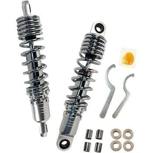 Drag Specialties 1310-1829 Chrome 12" Height Adjustable Shocks Sportster 86-03
