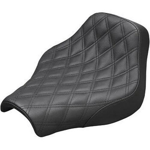 Saddlemen Black Renegade LS Solo Seat Lattice Stitched for 18-22 Street Bob