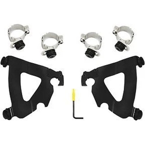 Memphis Shades MEB2038 Road Warrior Trigger-Lock Mount Kit- Black - Fxd 95-05