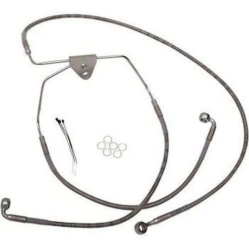 Drag Specialties 1741-2627 +8" Extended Length Stainless Steel Brake Line Kit