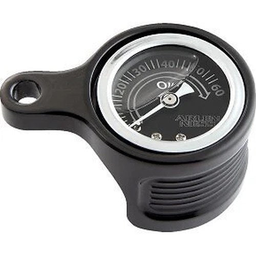 Arlen Ness 610-103 Black Method Oil Pressure Gauge for Twin Cam