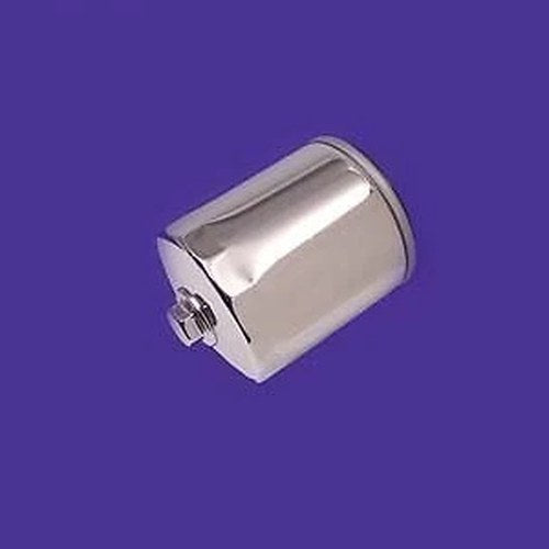 V-Twin 40-0855 Chrome Hex Spin On Oil Filter for Twin Cam 99-17 & M8 17-22